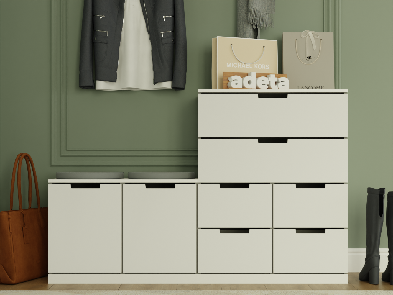 Комод Нордли 39 white ИКЕА (IKEA) изображение товара