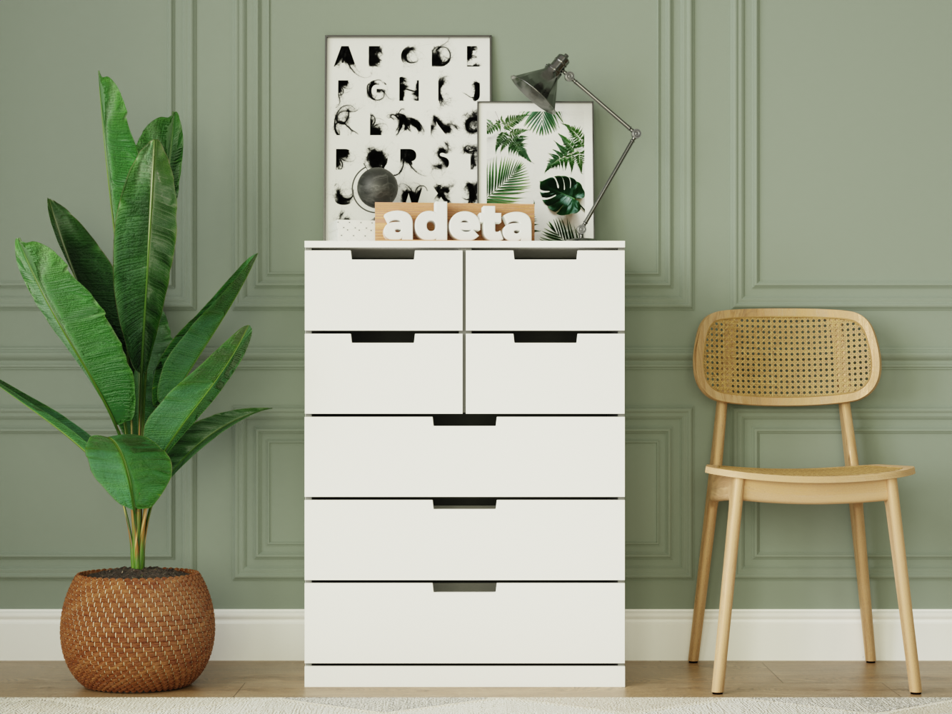 Комод Нордли 15 white ИКЕА (IKEA) изображение товара