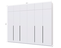 Изображение товара Распашной шкаф Пакс Альхейм 26 white (black) ИКЕА (IKEA) на сайте adeta.ru