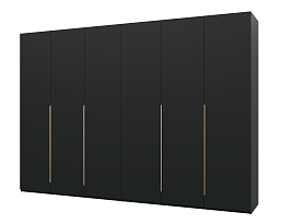 Изображение товара Распашной шкаф Пакс Альхейм 16 black (gold) ИКЕА (IKEA) на сайте adeta.ru